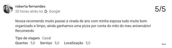 avaliação google