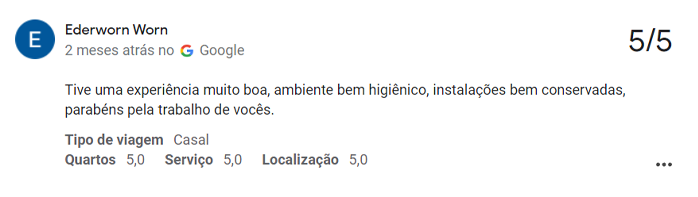 avaliação google