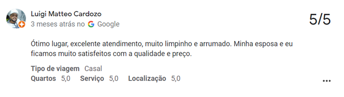 avaliação google